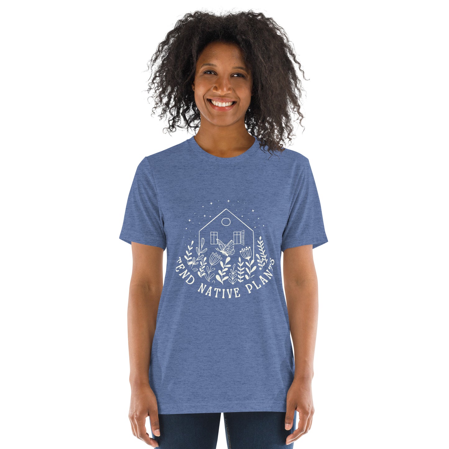 Tend Native Plants T-Shirt (Blue)