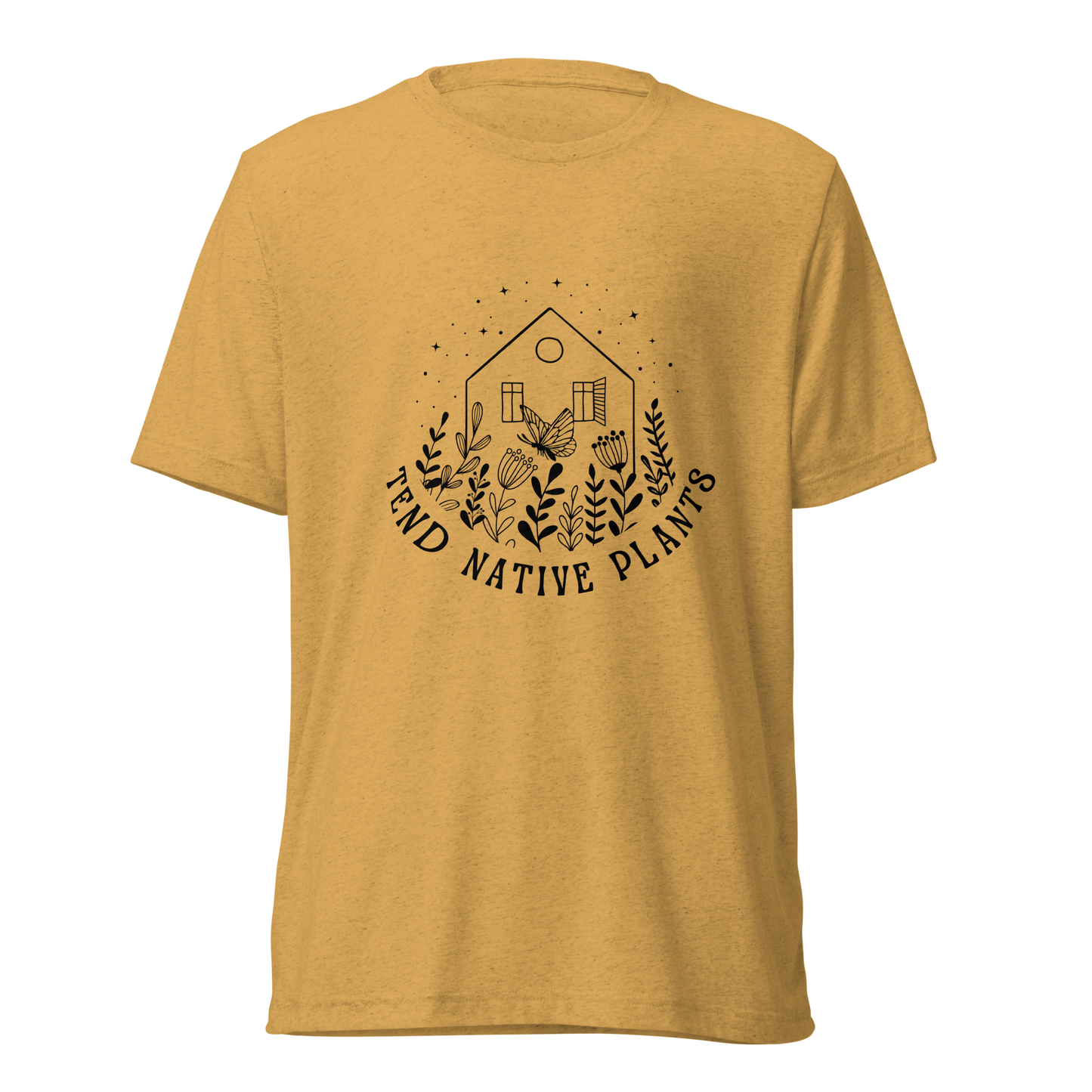 Tend Native Plants T-Shirt (Mustard)