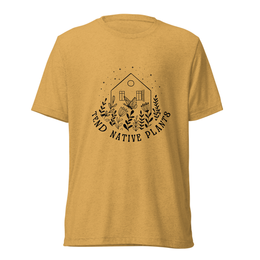 Tend Native Plants T-Shirt (Mustard)