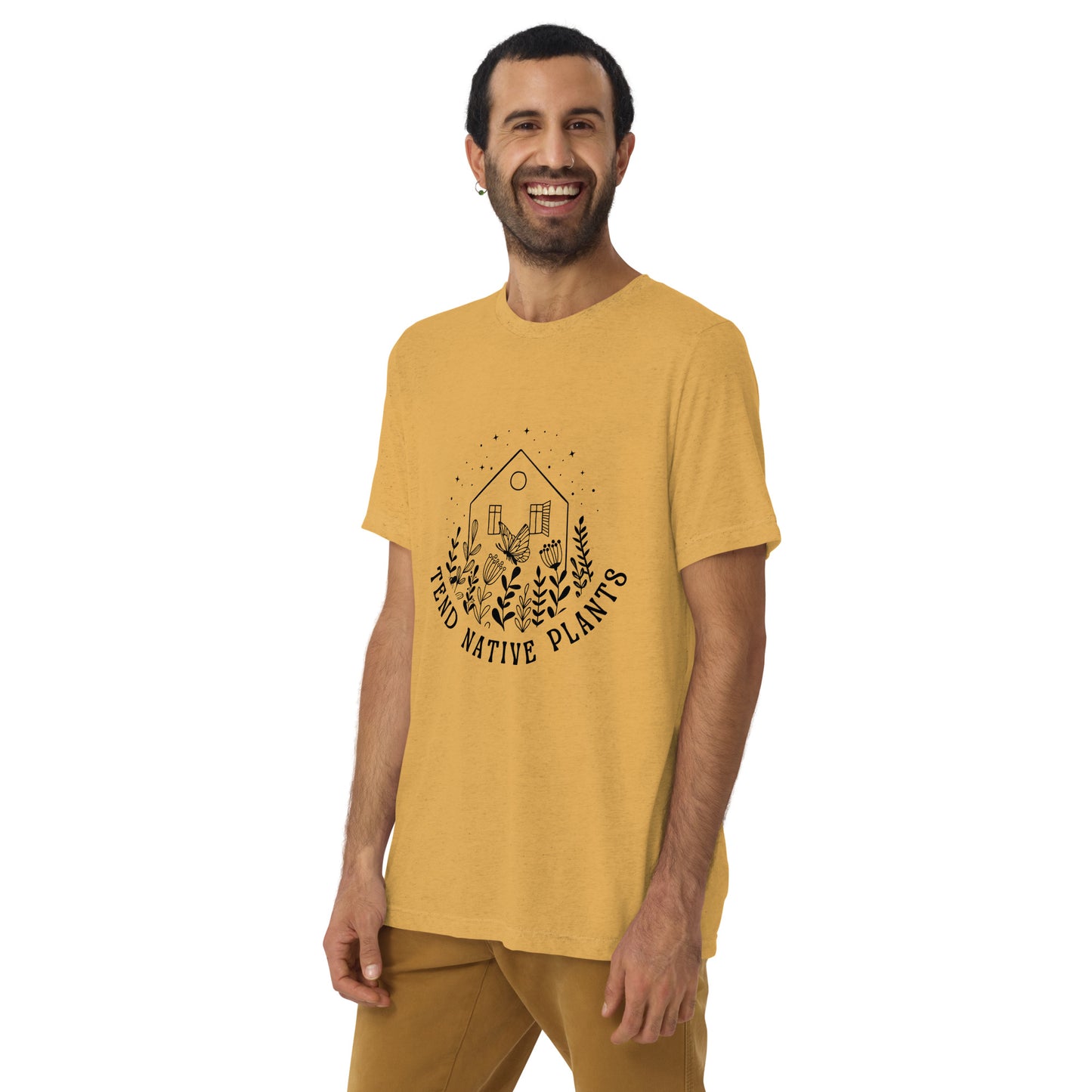 Tend Native Plants T-Shirt (Mustard)